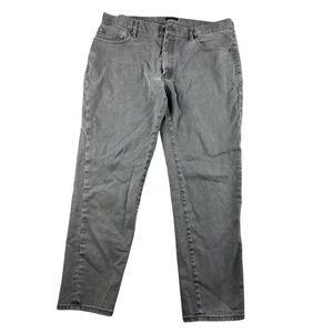 Proper Cloth Casual Pants Men 39x30 Grey Delave Stretch Slub Twill Duca Visconti